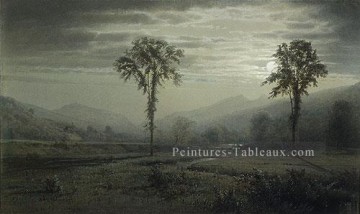  Will Tableaux - Clair de lune sur le mont Lafayette New hampshire William Trost Richards paysage